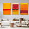 Set of 3 Mark Rothko Orange Canvas Wall Art Rothko Poster Art Print Modern Wall Art Rothko Wall Art Mark Rothko Print Mark Rothko Painting.jpg
