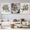 Set of 3 Wassily Kandinsky Small World Canvas Wall Art, Abstract Gallery Exhibition PosterWassily Kandinsky Painting Framed Ready to Hang.jpg