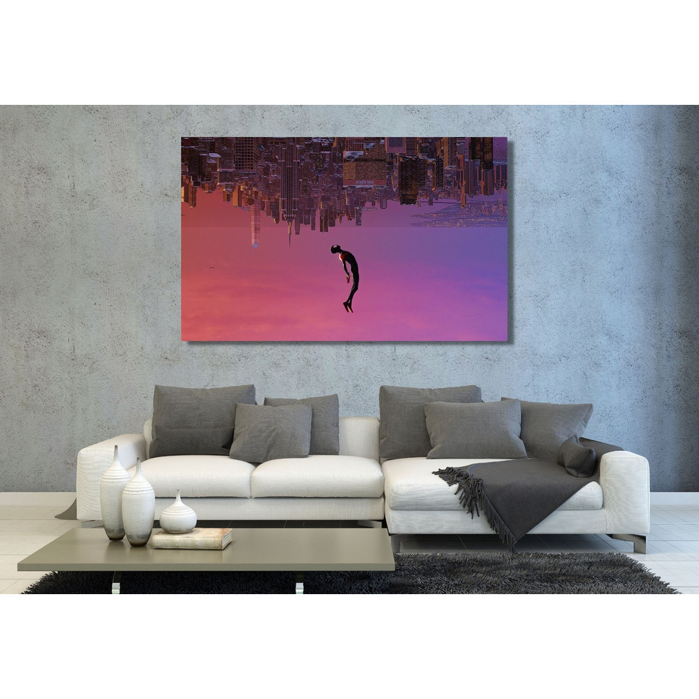 Spider-Man Across The Spider-Verse Canvas Wall Art, Into the Spider-Verse Movie Print, Spiderman Poster, Spiderman Wall Art, Gift for Kids.jpg