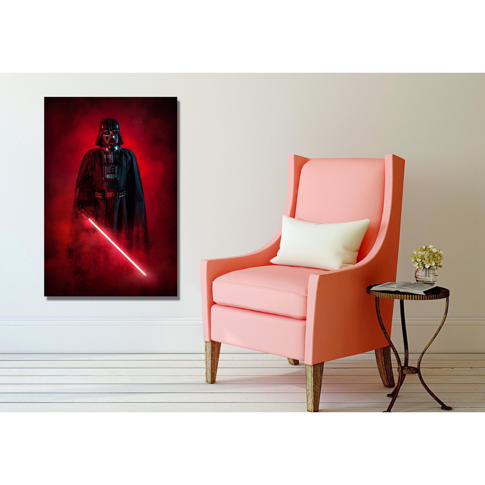 Starwars Darth Vader Poster , Darth Vader Canvas Wall Art, Darth Vader Print,Midnight Starwars Print Art,Clone Wars Poster,Ready To Hang.jpg
