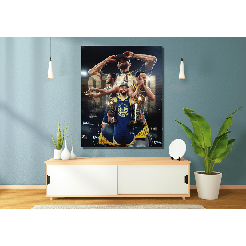 Stephen Curry Canvas Wall Art, 2022 NBA Final MVP , Extra Large Wall Art ,Stephen Curry Poster, Basketball Fan Gift , Ready to Hang.jpg