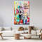 The Hugging Children Fashion Banksy  Canvas Wall Art -Poster- Art Print - Wrapped Wooden Framed Canvas -Street Wall Art Poster Ready to Hang.jpg
