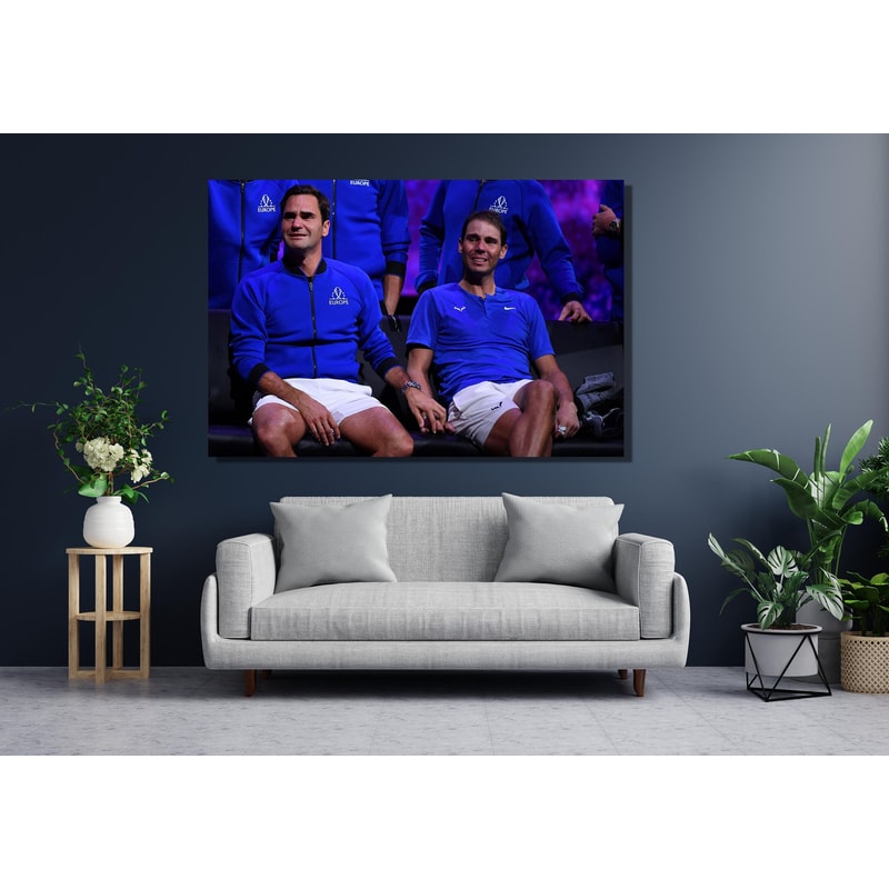 The Legends Rafael Nadal Roger Federer Crying Canvas Wall Art,Rafael Nadal Poster,Roger Federer PosterCanvas,Tennis Fan Gift,Ready to Hang.jpg