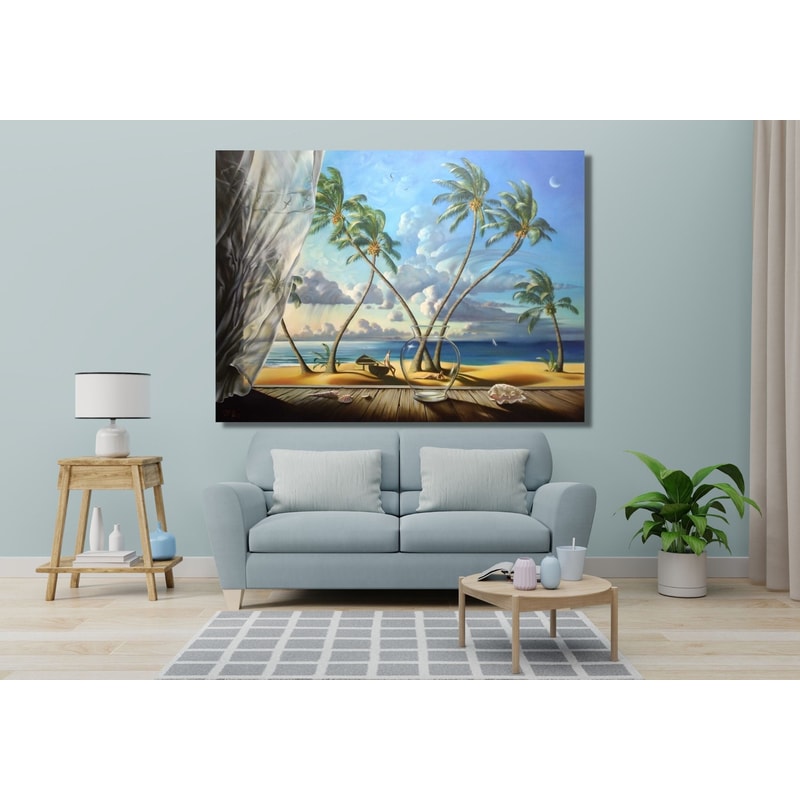 Vladimir Kush Framed Ready to Hang Canvas Wall Art,Poster,Reproduction Canvas Home Decor,Vladimir Kush Painting,Surreal Painting,Modern Art.jpg