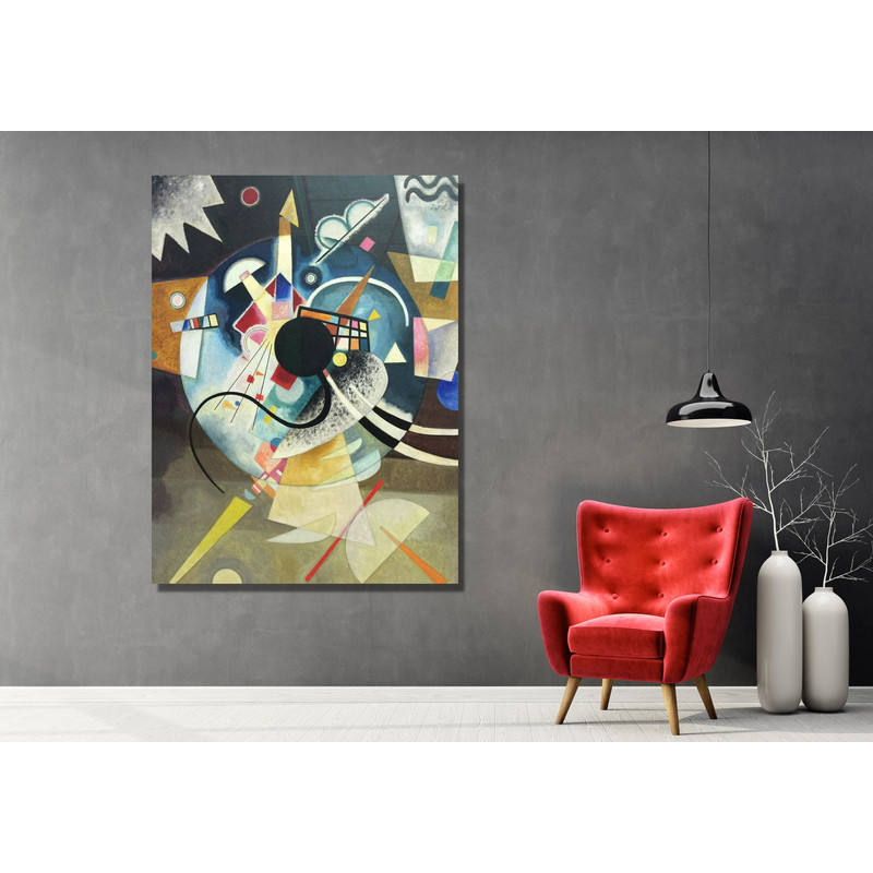 Wassily Kandinsky PaintingWassily Kandinsky Ready to Hang Canvas Wall Art, Abstract Gallery Exhibition PosterSurreal Wall Art Home Decor.jpg