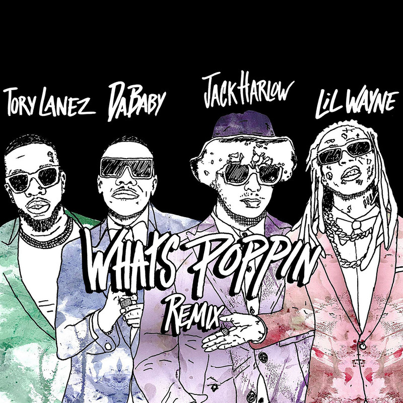 JACK Harlow Whats Poppin Tory Lanez Dababy Lil Wayne Remix - Album Cover POSTER.jpg