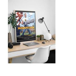 serious sam 2002 poster print | gaming poster