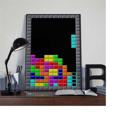 tetris poster print | retro gaming poster |