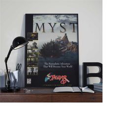 myst poster print | gaming poster | room