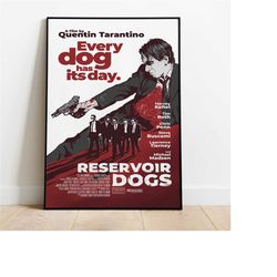 reservoir dogs poster, quentin tarantino film wall art