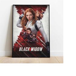 black widow poster, scarlett johansson wall art &