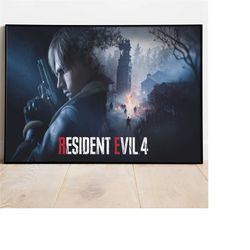 resident evil 4 poster, wall art & fine