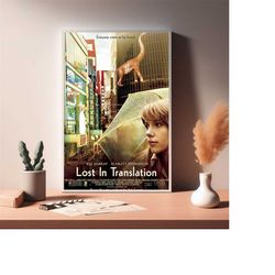 lost in translation movie poster (2003) , canvas