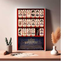 the grand budapest hotel movie poster, canvas prints