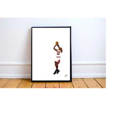 michael jordan alternate poster print. a4/a3, michael jordan,