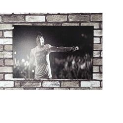eminem concert canvas art, eminem poster, music lover