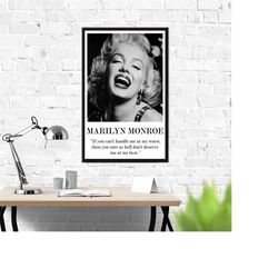 marlyin poster, monroe poster, if you can't handle,