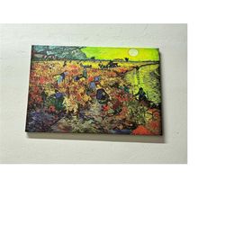 canvas home decor, the red vineyard 1888, gift