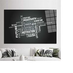 positivity,positive tempered glass,glass printing,custom glass printing wall art,tempered