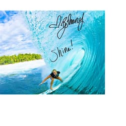 bethany hamilton soul surfer "shine" signed photo autograph