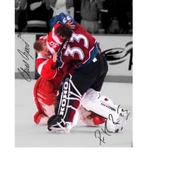 patrick roy chris osgood signed photo autograph print