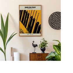 jazz festival poster - jazz en fest piano