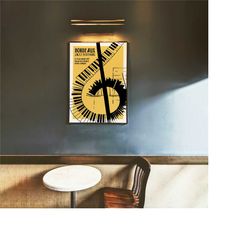 bordeaux jazz festival poster - piano wall art