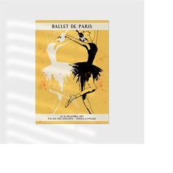 1997 french ballet poster - classic dance wall