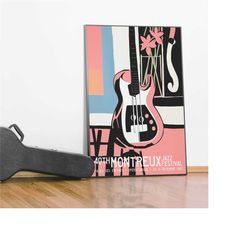 retro jazz festival poster - abstract grand piano