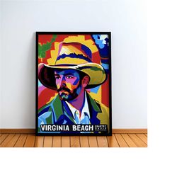 virginia beach country music festival - giclee poster