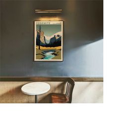 yosemite national park poster | retro travel wall