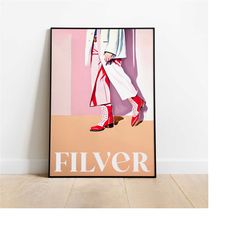 french fashion poster - retro advertising giclee reproduction