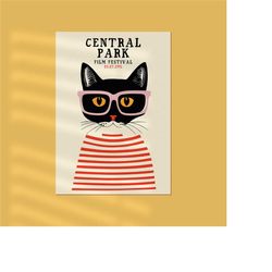 central park film festival - nyc poster -