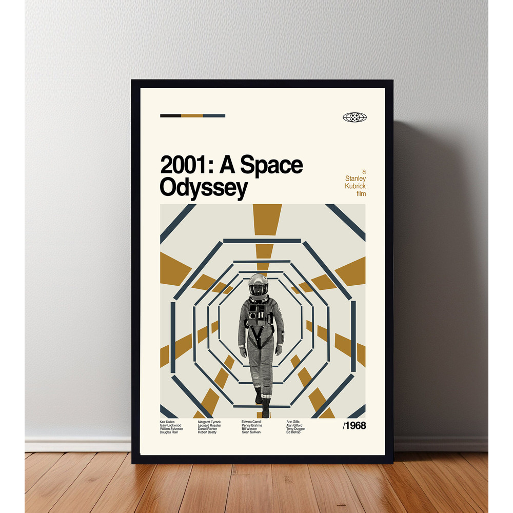 2001 A Space Movie Poster, 2001 A Space Print, Wall Art, Minimalist Movie, High Quality, Modern Art, Custom Poster.jpg