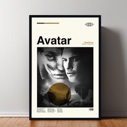 avatar poster, avatar print, custom poster, vintage inspired poster, vintage poster, minimalist art, high quality, wall