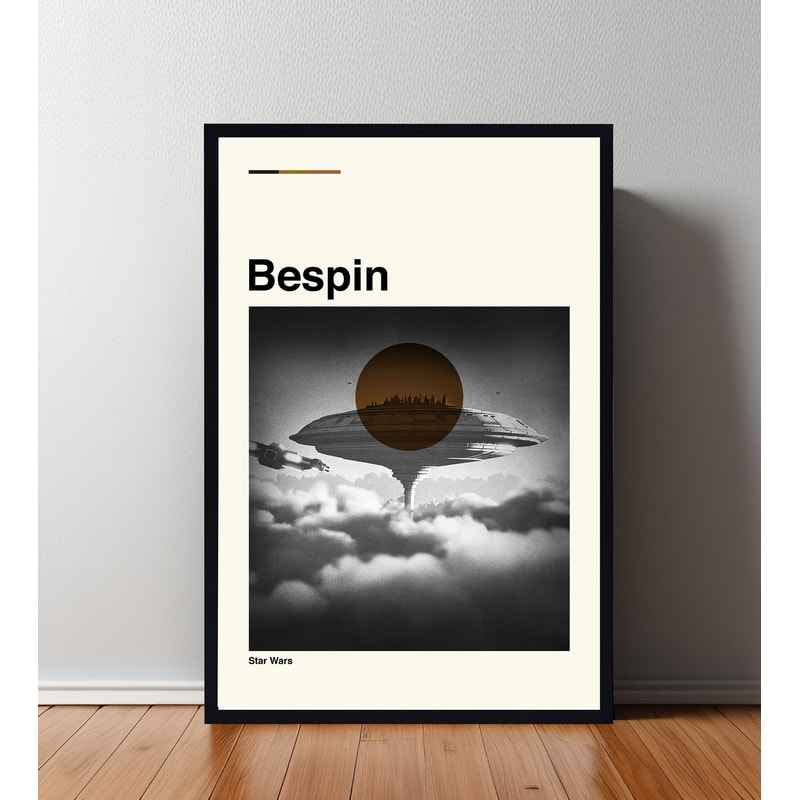 Bespin Poster, Bespin Print, Custom Poster, Vintage Inspired Poster, Vintage Poster, Minimalist Art, High Quality, Wall Art, Home Decor.jpg