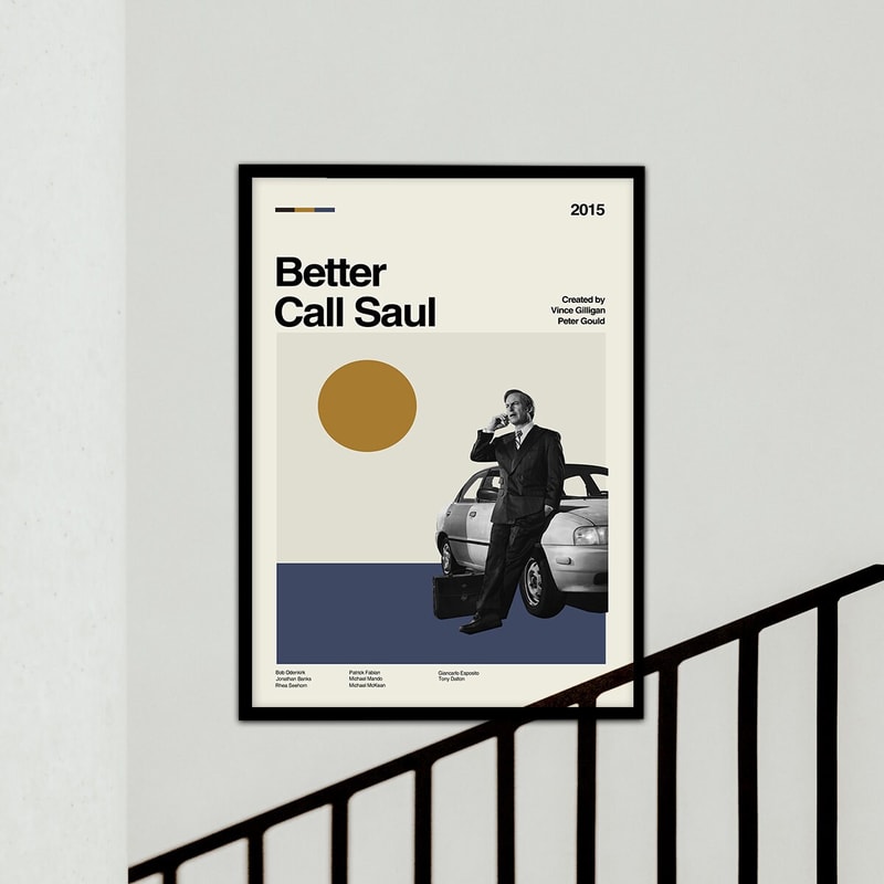 Better Call Saul Poster, Minimalist Movie Poster, Classic Movie, Vintage Inspired Poster, Vintage Poster, Room Decoration, Wall Art 1.jpg
