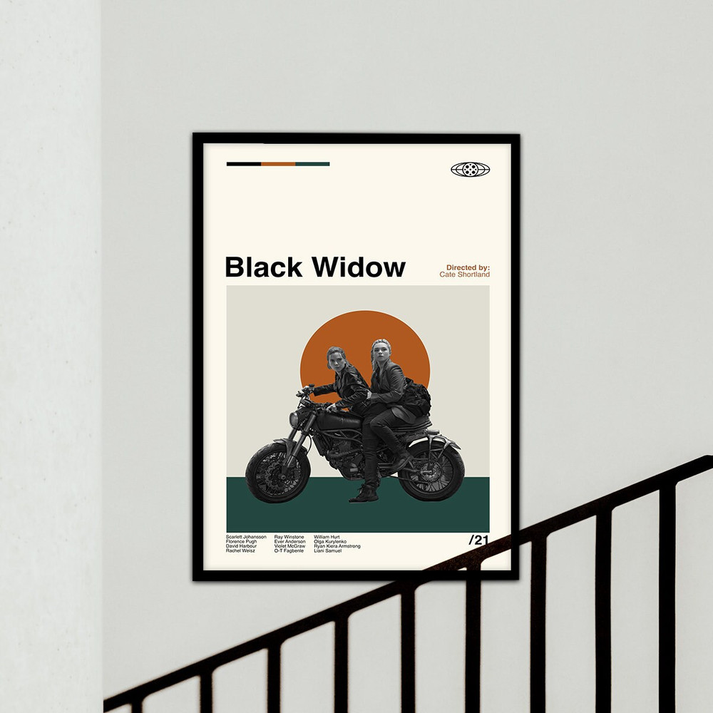 Black Widow Poster, Movie Poster, Black Widow Poster Print, Custom Poster, High Quality, Modern Vintage, Wall Art Printing.jpg