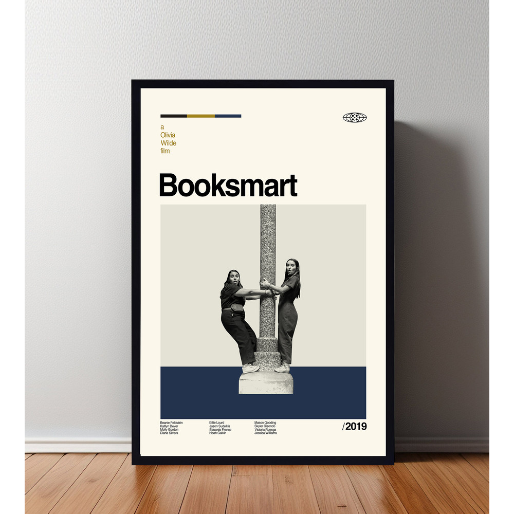 BookSmart Poster, BookSmart Print, Movie Poster, Minimalist Poster, Minimalist Wall Art, Home Decor, Custom Poster, Wall Art Print, Home Art.jpg