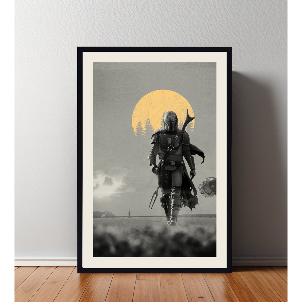 Bounty Hunter Poster, Bounty Hunter Print, Custom Poster, Vintage Inspired Poster, Vintage Poster, Minimalist Art, High Quality, Wall Art.jpg