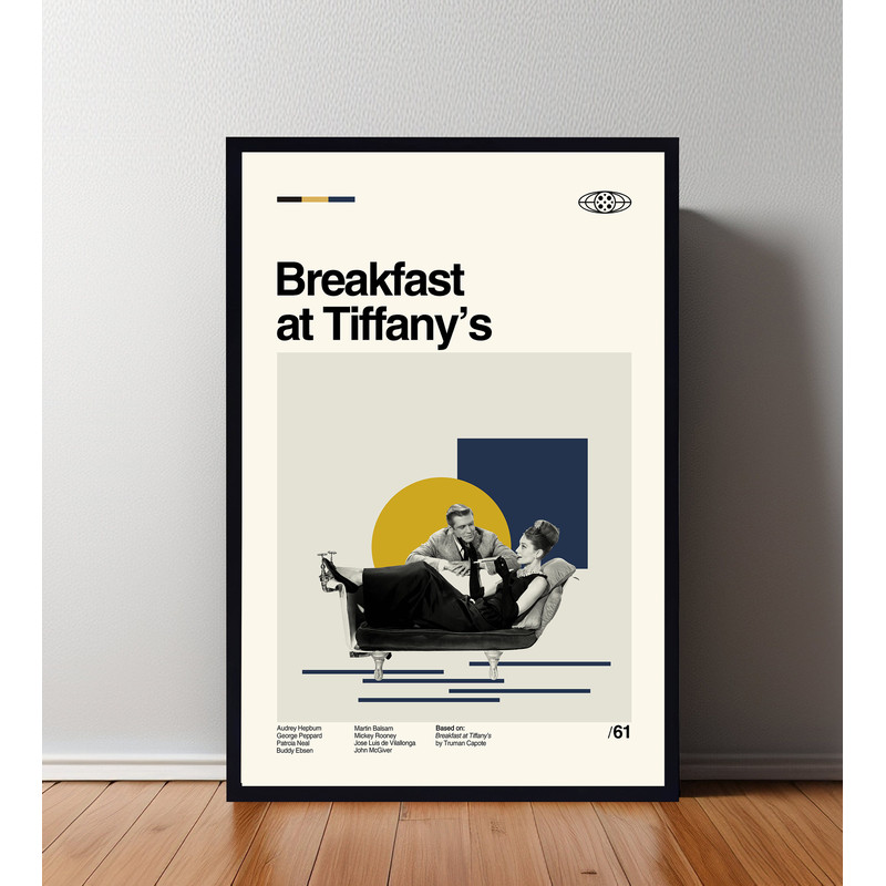 Breakfast At Tiffany Poster, Breakfast At Tiffany Print, Minimalist Movie, Vintage Retro, Abtract Poster, Aesthetic Poster, Vintage Art.jpg