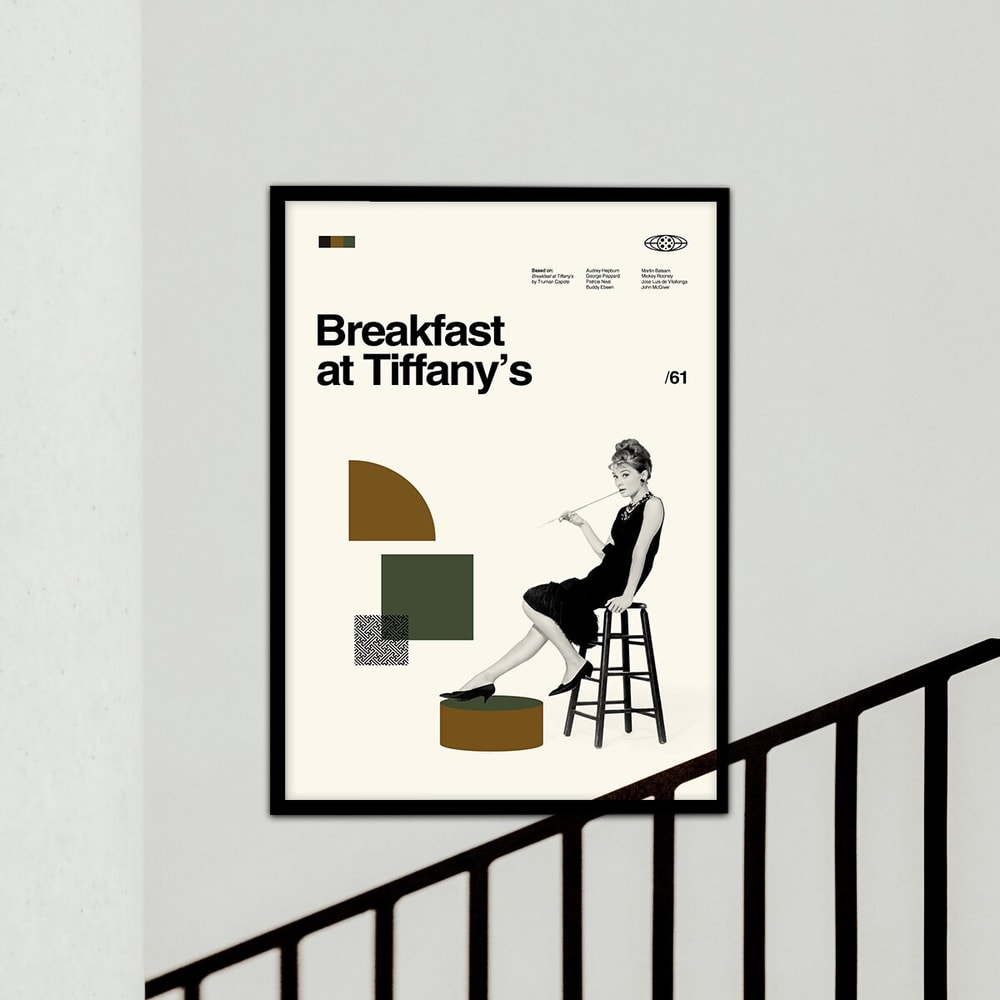 Breakfast at Tiffany's Poster, Minimalist Poster, Retro Movie Poster, Vintage Poster, Room Decoration, Wall Art, Custom Poster, High Quality.jpg