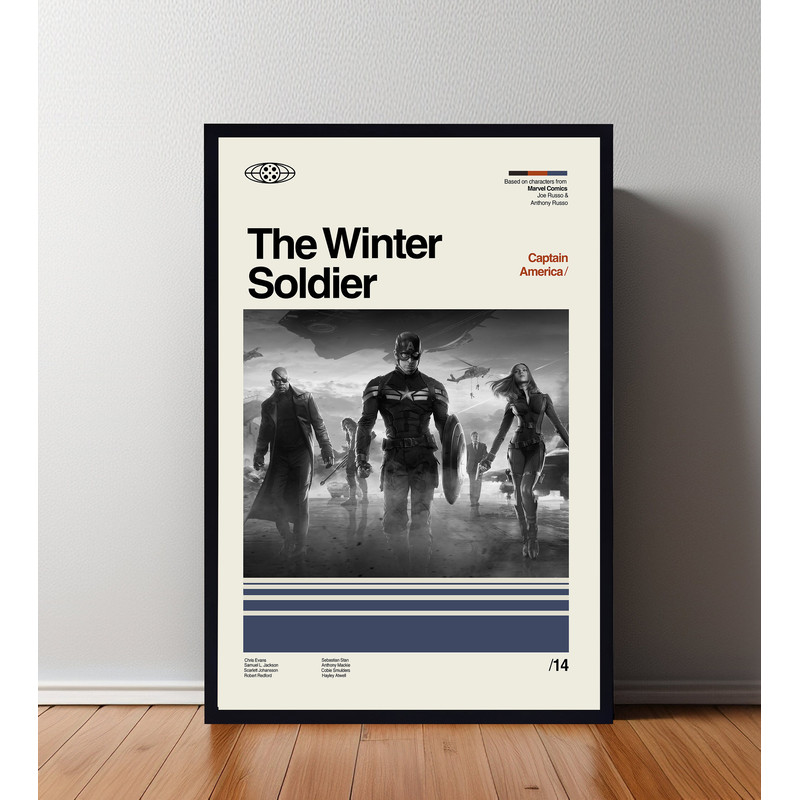Captain America Poster, Captain America Print, Retro Movie Poster, Room Decor, Custom Poster, Wall Art Print, Home Decor, Minimalist Wall.jpg