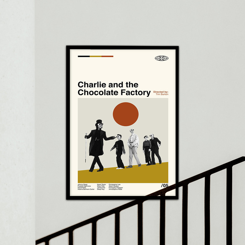 Charlie and the Chocolate Factory Poster, Wall Art, Room Decor, Home Decor, Vintage Film Art, Classic Movie, Vintage Inspired Poster.jpg