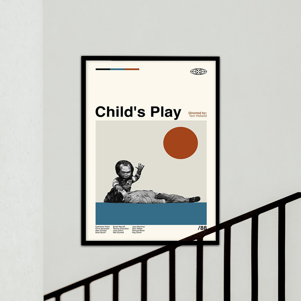 Child's Play Poster, Tom Holland, Minimalist Poster, Vintage Retro Art Print, Custom Poster, Wall Art Print, Home Decor, Abtract Poster.jpg