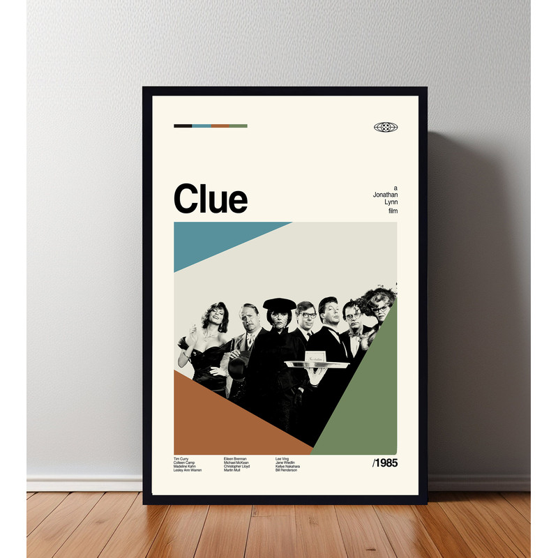 Clue Movie Poster, Clue Print, Wall Art, Minimalist Movie, High Quality, Modern Art, Custom Poster, Home Art, Home Decor.jpg
