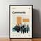 Community Poster, Community Print, Movie Poster, Minimalist Poster, Minimalist Wall Art, Home Decor, Custom Poster, Wall Art Print, Home Art.jpg