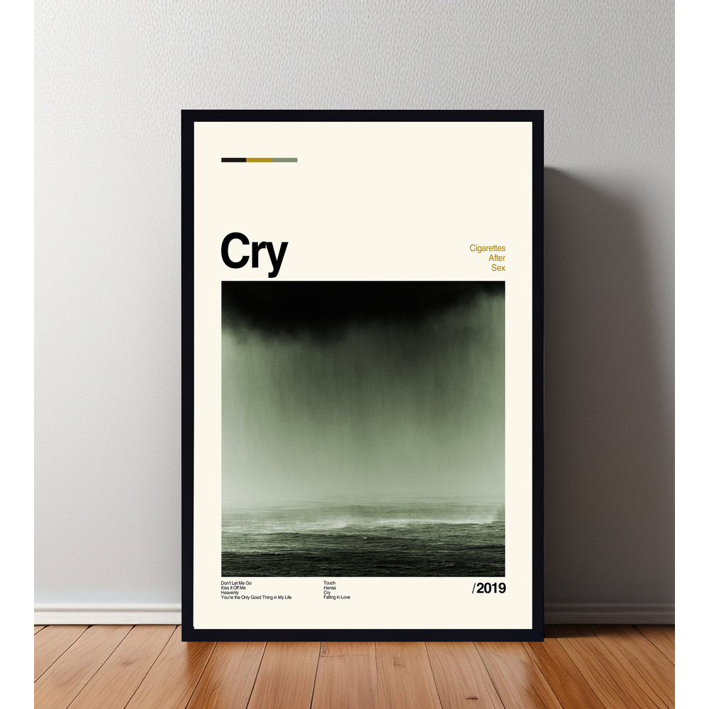 Cry Movie Poster, Cry Print, Retro Movie Poster, Minimalist Art Print, Vintage inspired, Midcentury Art, Wall Art, Home Art, Home Decor.jpg