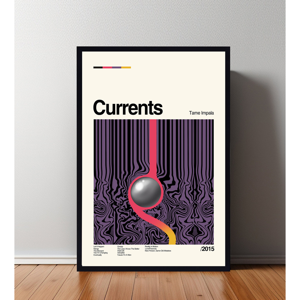 Currents Poster, Currents Print, Custom Poster, Vintage Inspired Poster, Vintage Poster, Minimalist Art, High Quality, Wall Art, Home Art.jpg