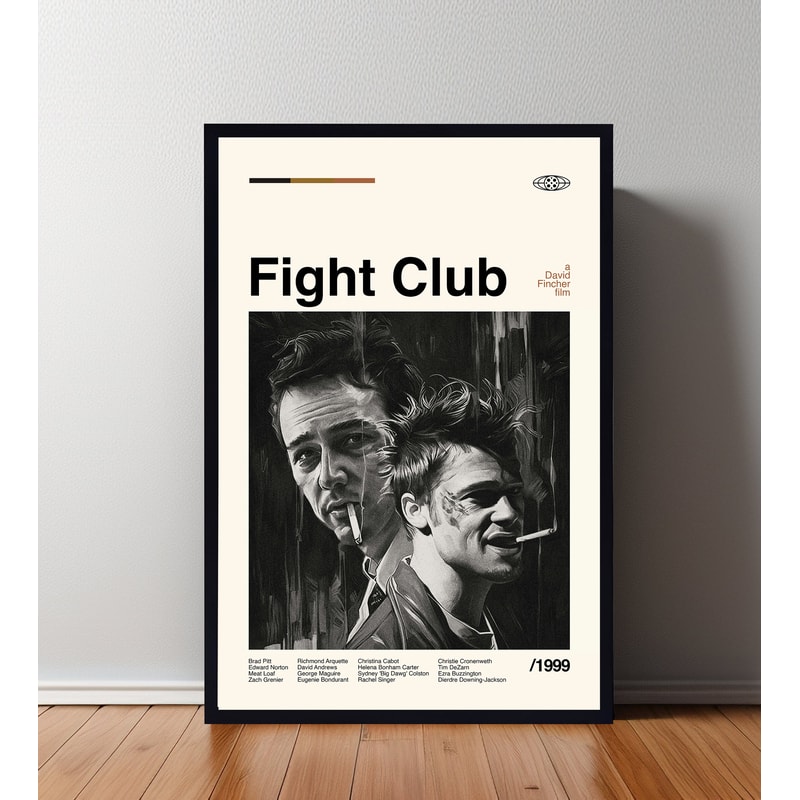 Figh Club Poster, Figh Club Print, Minimalist Movie, Vintage Retro, Abtract Poster, Aesthetic Poster, Vintage Art, High Quality, Home Decor.jpg